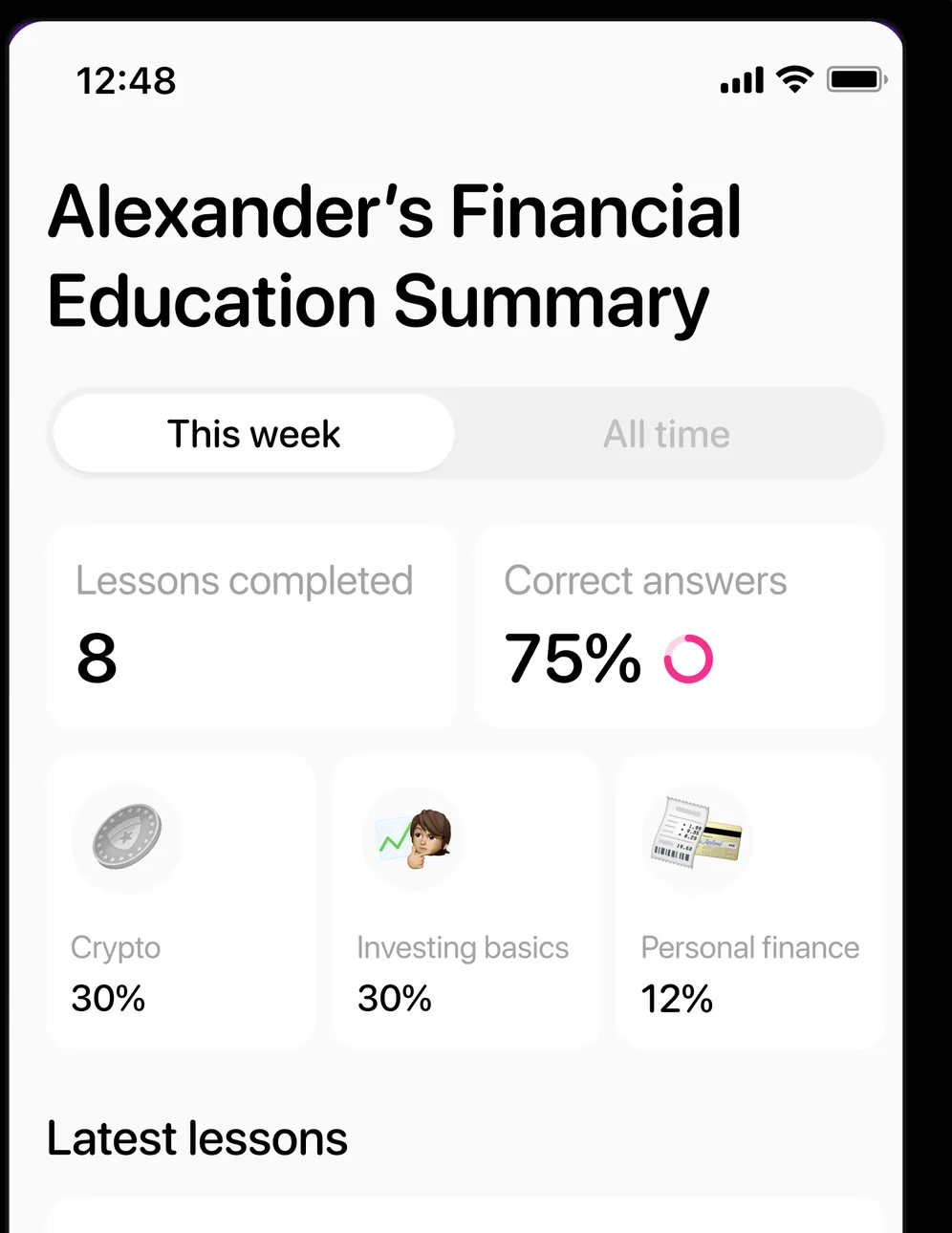 Bloom teen education summary for parents