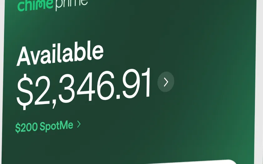 Chime available balance