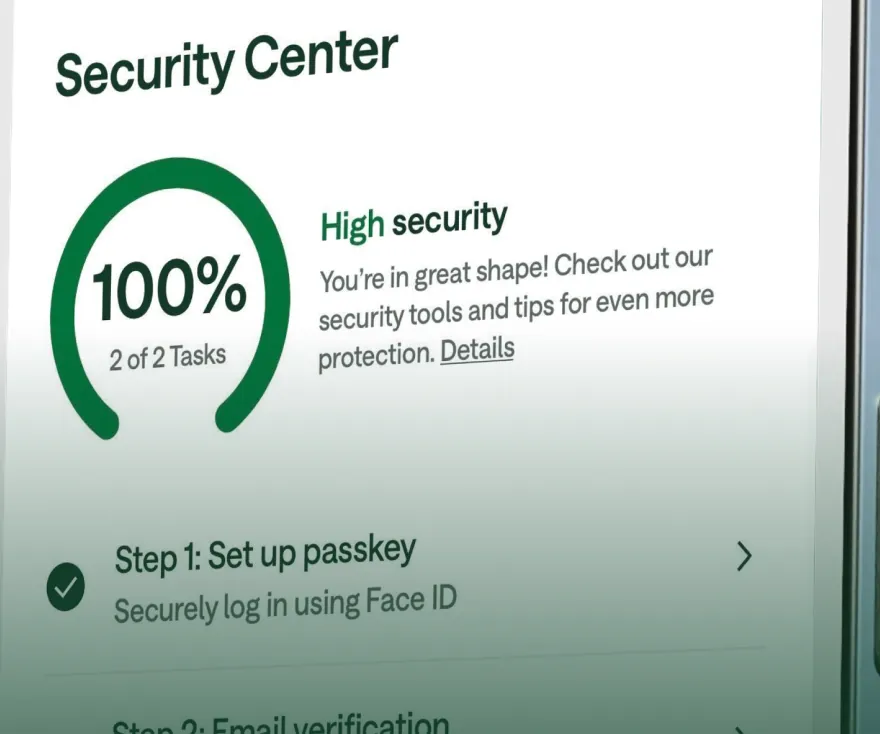 Chime Security Center progress