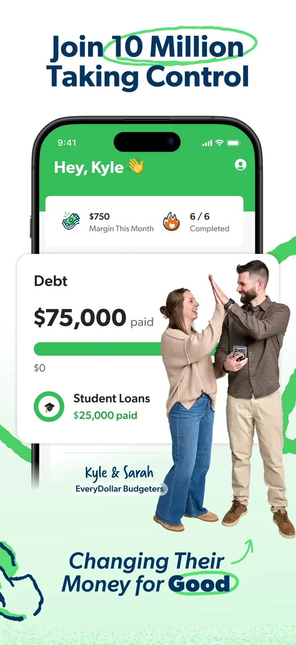 EveryDollar App Store image with a debt card