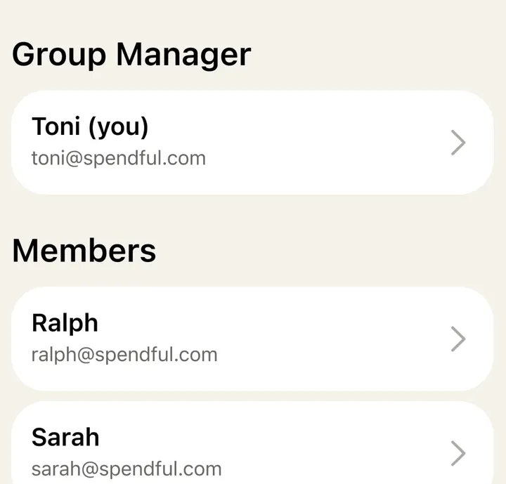 YNAB Together member list