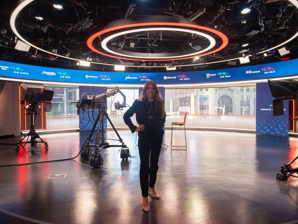 Taylor Price in the Wall Street Journal studio