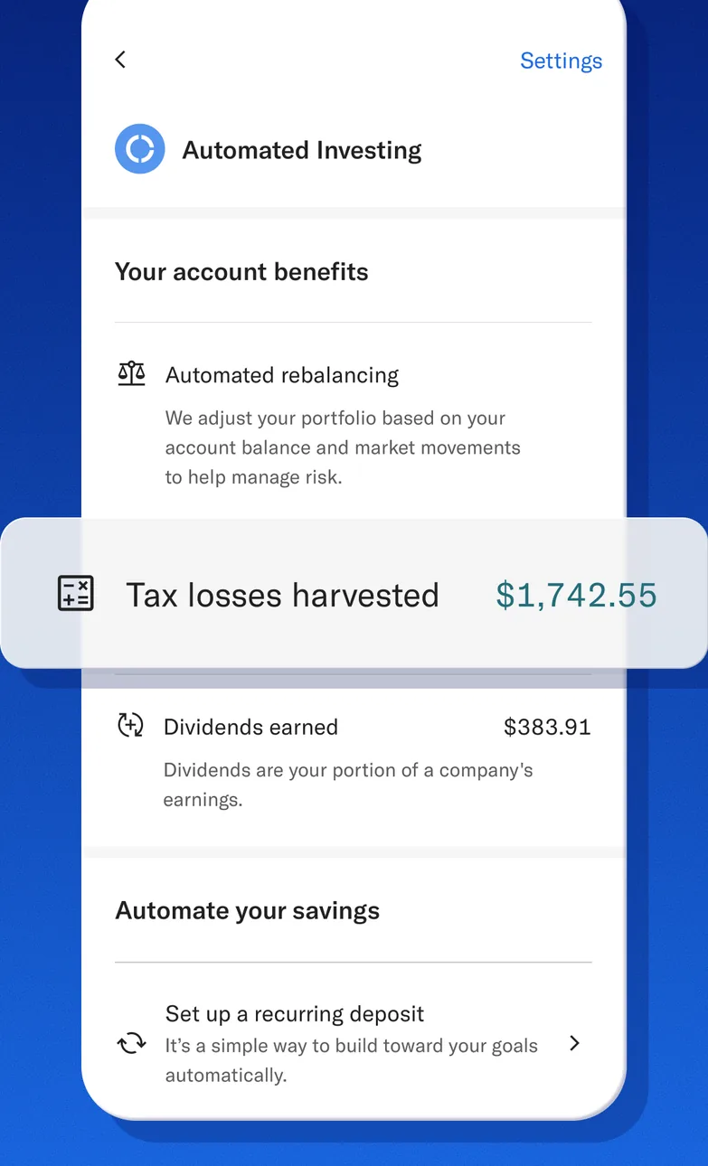 Betterment automated investing benefits