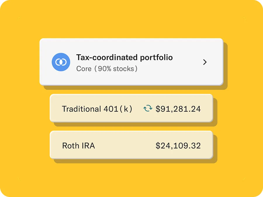 Tax-coordinated portfolio accounts