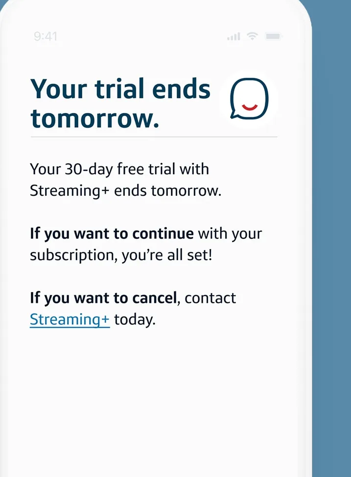 Eno free trial ending alert