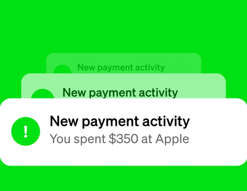 Cash App new payment activity notification
