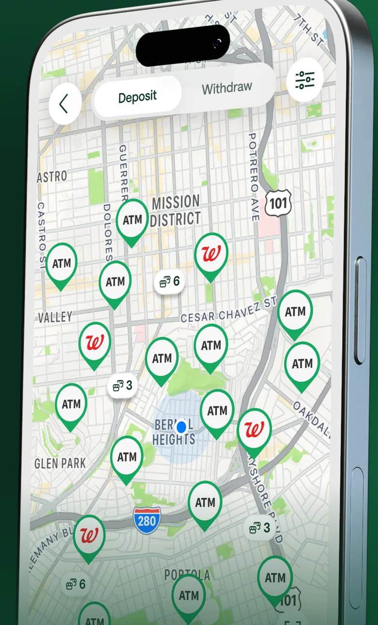 Chime fee-free ATM map