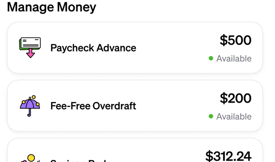 Manage Money list