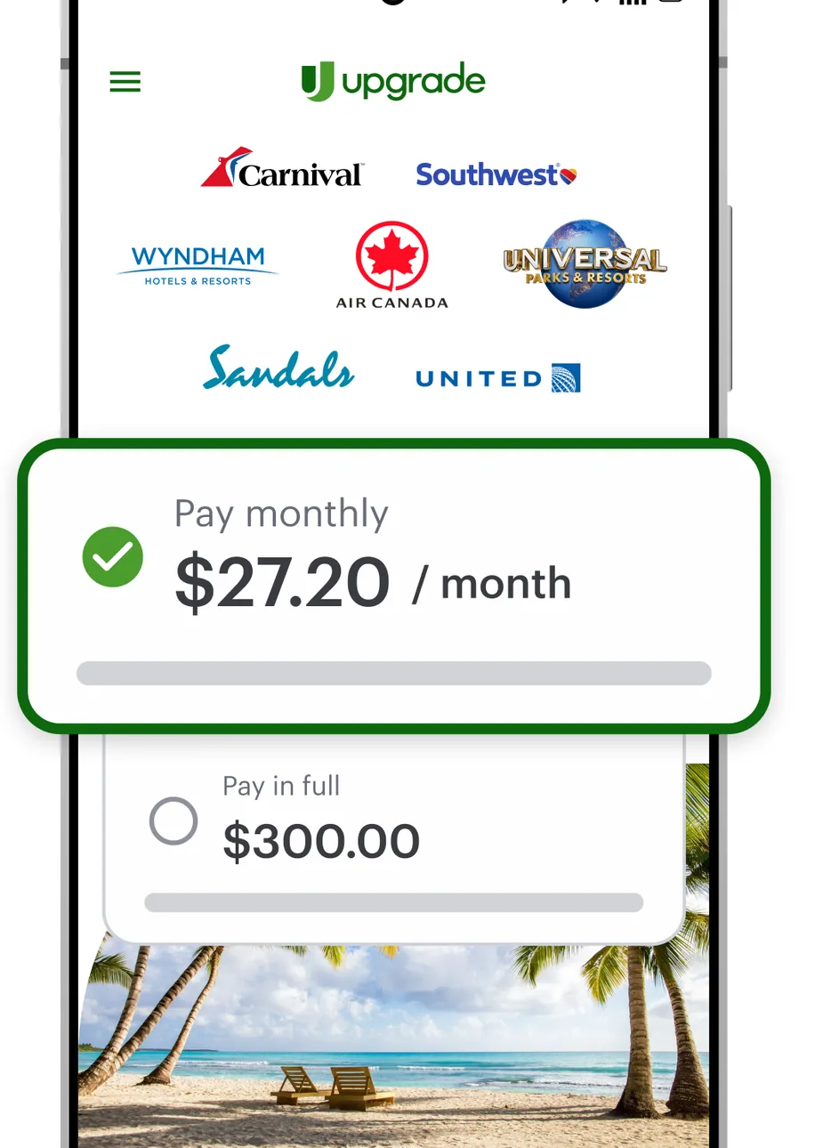Upgrade Flexpay pay monthly option