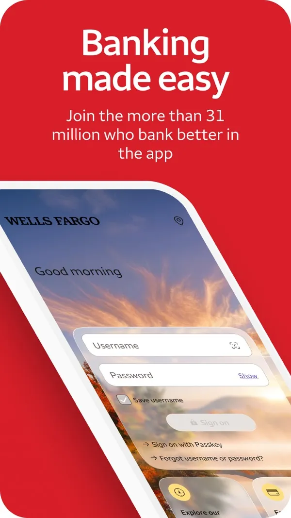 Wells Fargo App Store screenshot 1 of 1, from the listing as of Oct 24, 2026