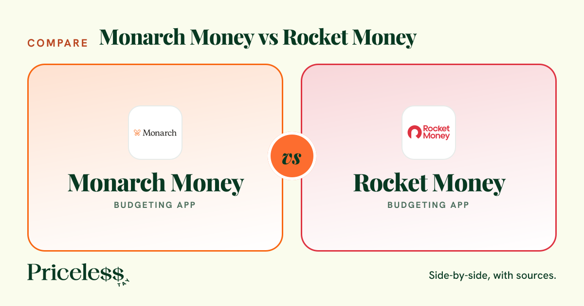 Monarch Money vs Rocket Money (2026): Price and Features