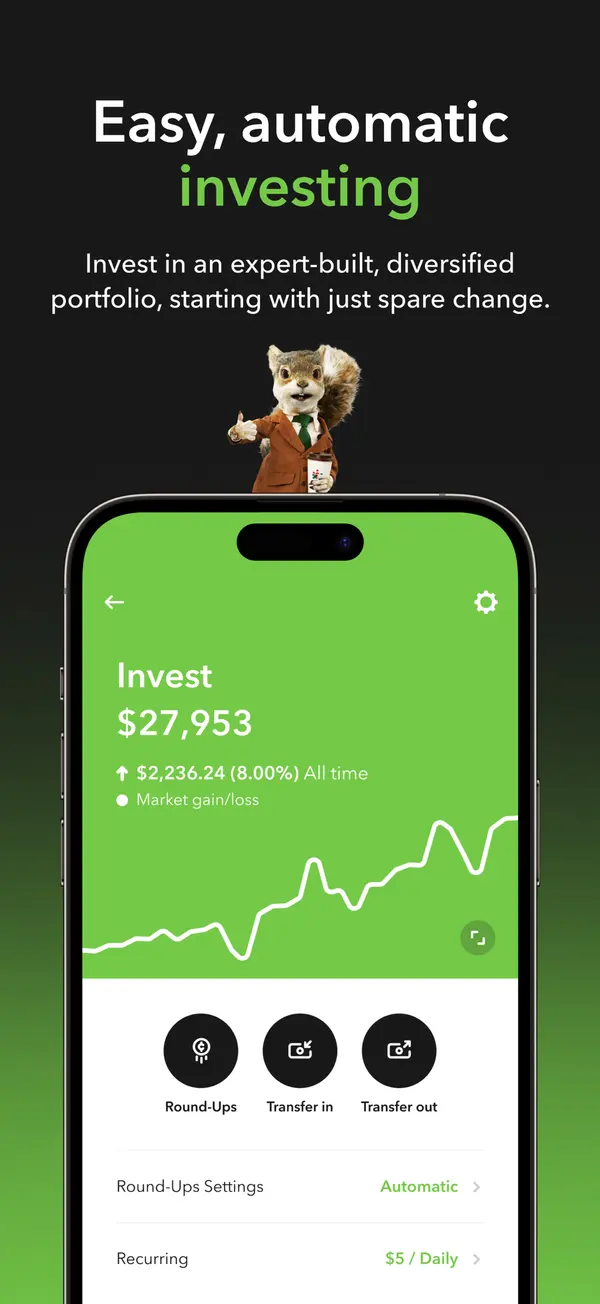 Acorns App Store screenshot 2 of 4, as of Oct 24, 2026