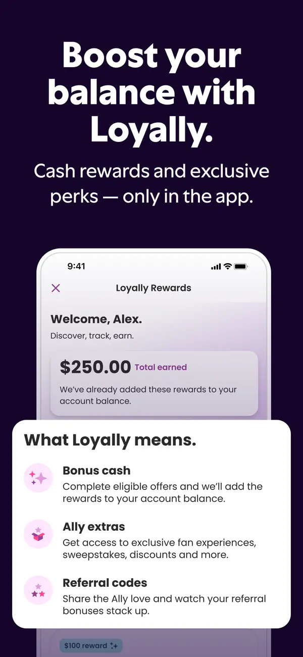 Ally Bank Savings App Store screenshot 2 of 4, as of Oct 24, 2026