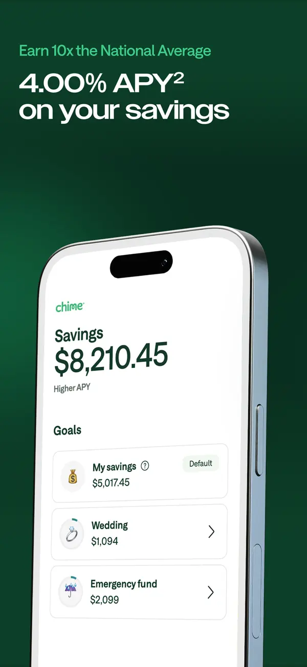 Chime App Store screenshot 3 of 4, as of Oct 24, 2026