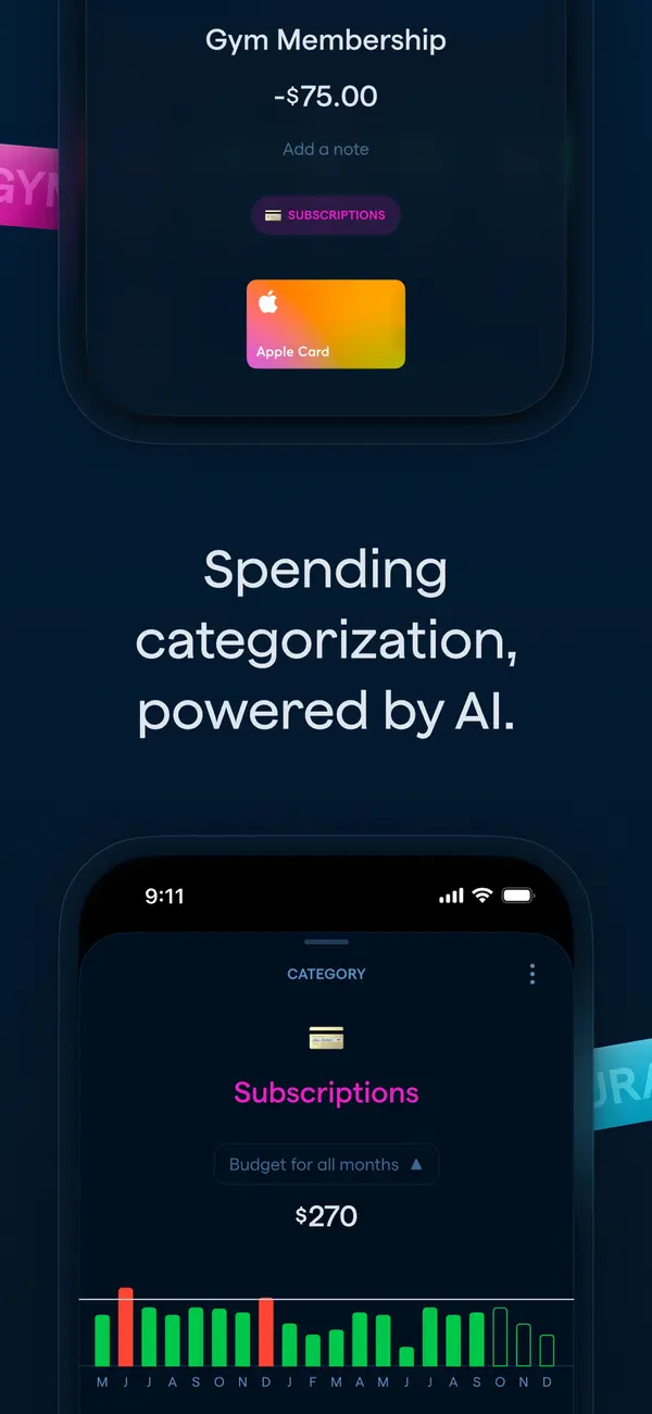 Copilot Money App Store screenshot 3 of 4, as of Oct 24, 2026