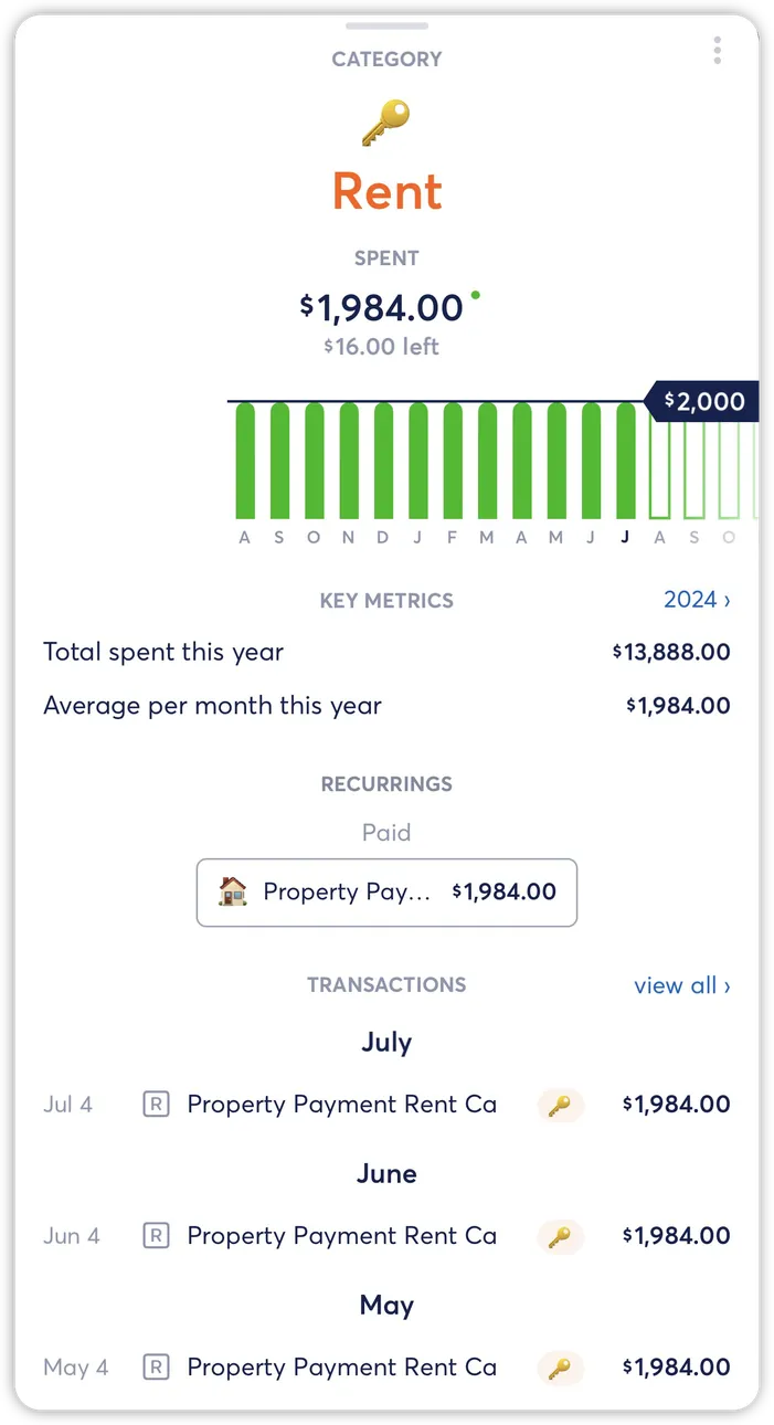 Copilot Rent category detail