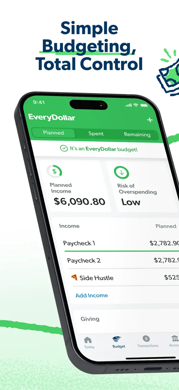 EveryDollar App Store screenshot 1 of 4, as of Oct 24, 2026