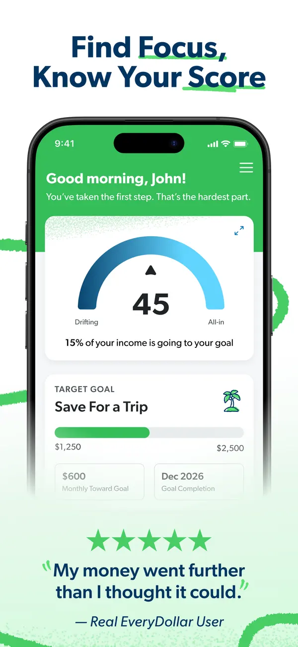 EveryDollar App Store screenshot 4 of 4, as of Oct 24, 2026