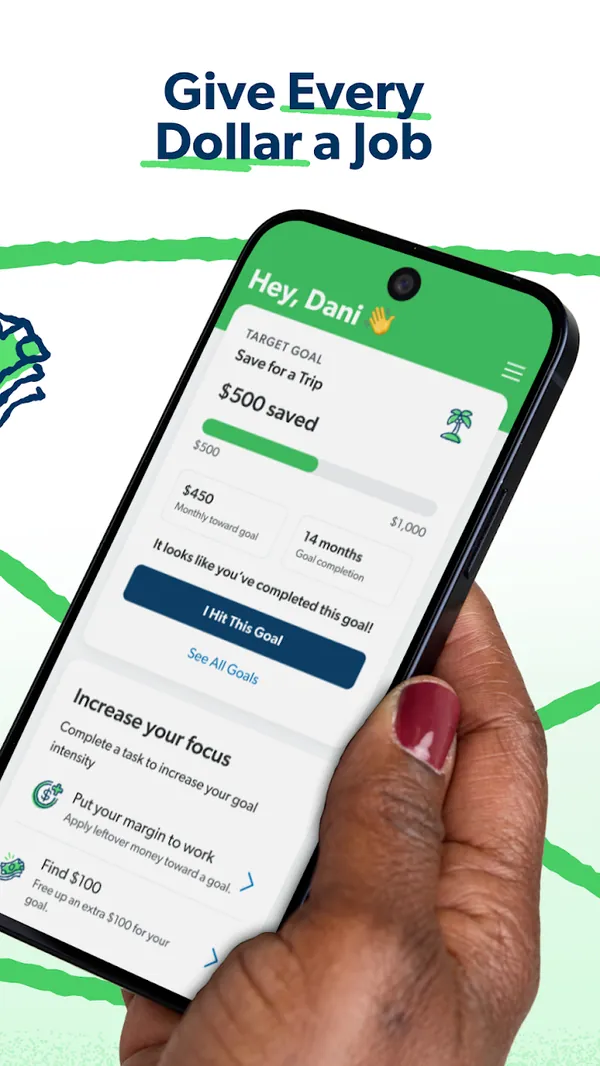 EveryDollar Google Play image of a goal screen