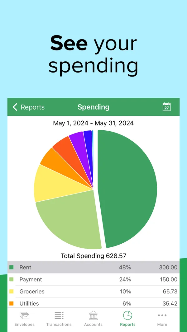 Goodbudget App Store screenshot 2 of 4, as of Oct 24, 2026