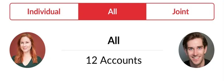 Honeydue Individual, All and Joint tabs