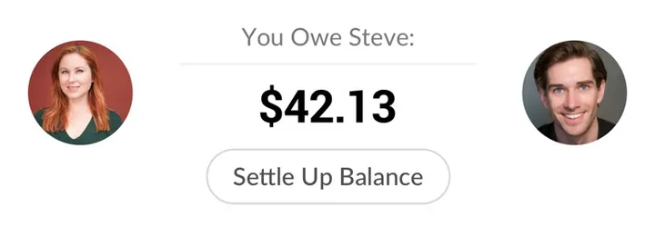 Honeydue settle up balance
