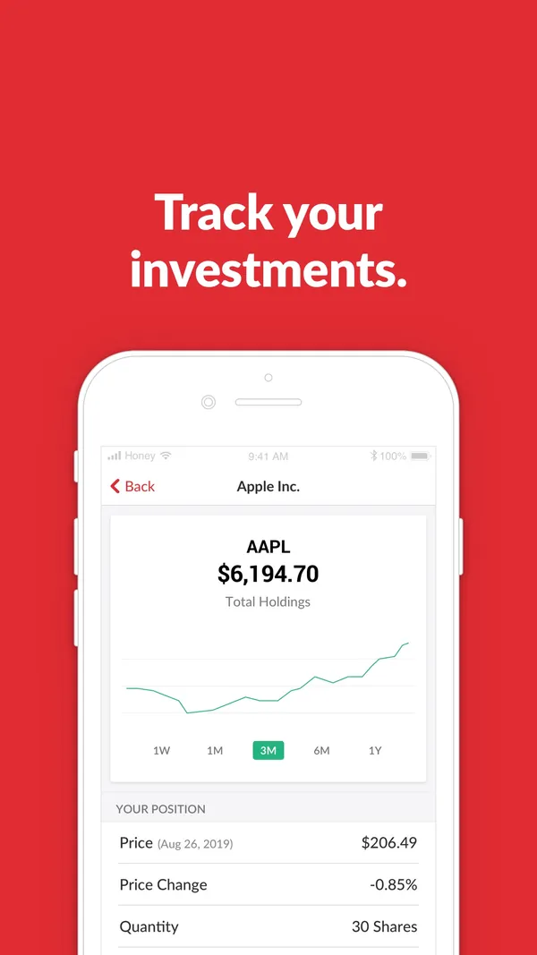 Honeydue App Store image of investments