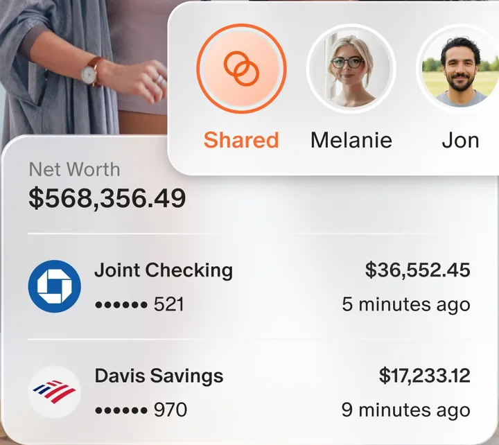 Monarch owner switcher and account card