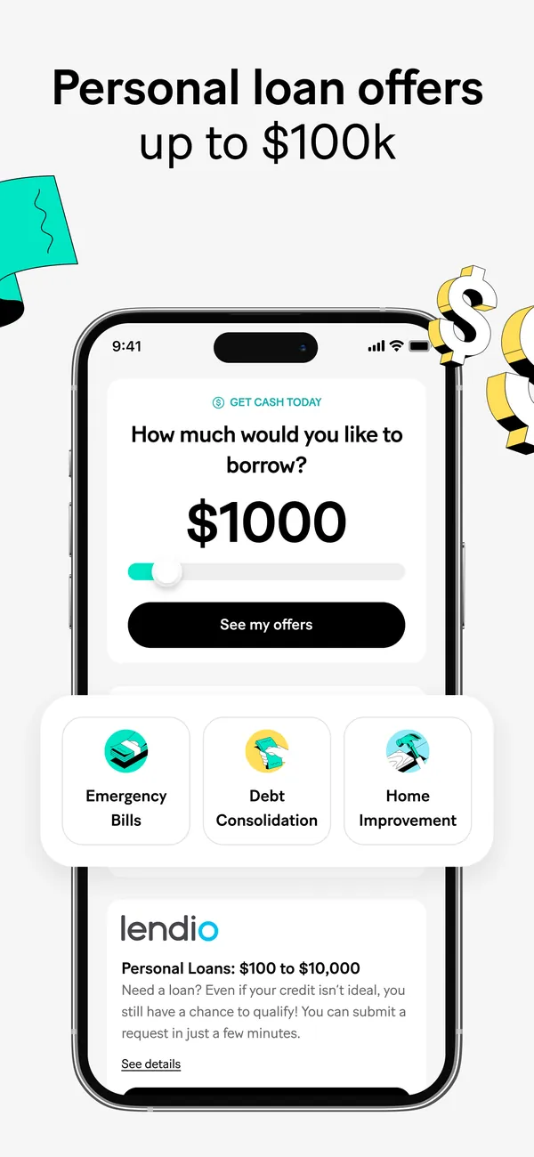 MoneyLion App Store image of personal loan offers