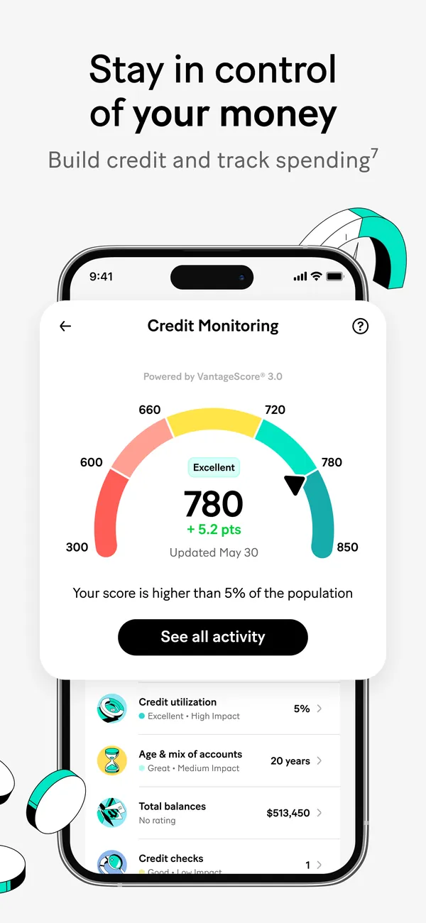 MoneyLion App Store image of credit monitoring