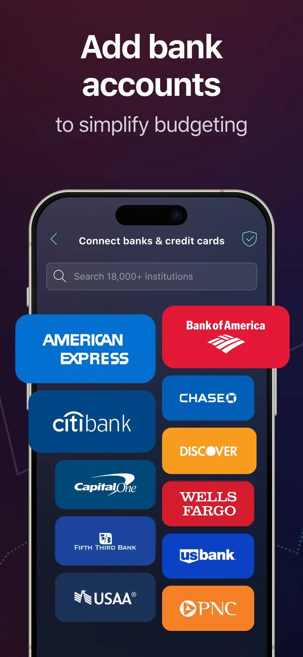PocketGuard App Store image of connecting banks