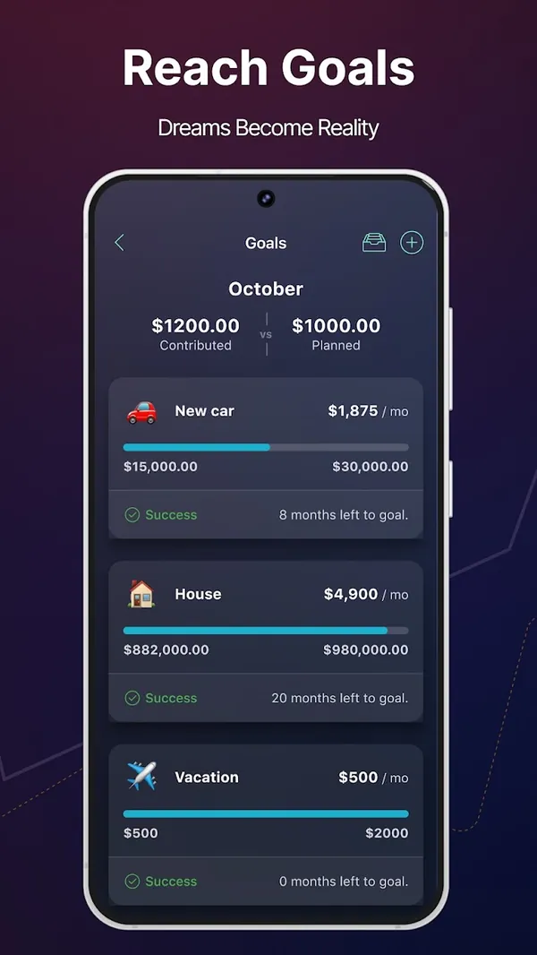 PocketGuard Google Play image of Goals