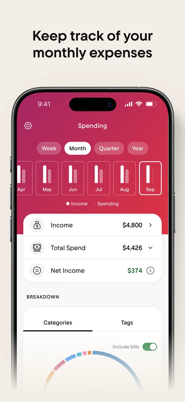 Rocket Money App Store screenshot 4 of 4, as of Oct 24, 2026