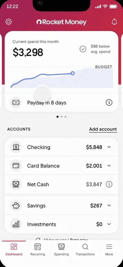 Rocket Money Dashboard