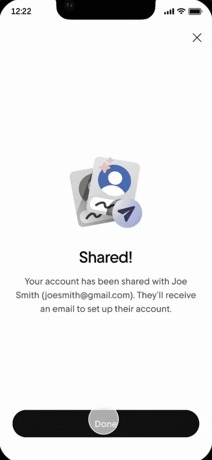 Rocket Money Shared confirmation