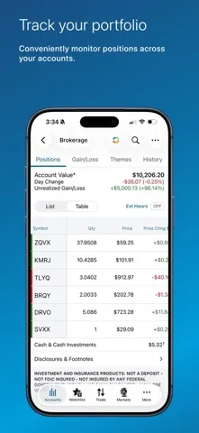 Charles Schwab App Store screenshot 3 of 4