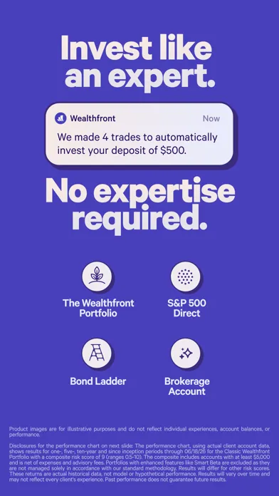 Wealthfront App Store screenshot 3 of 4