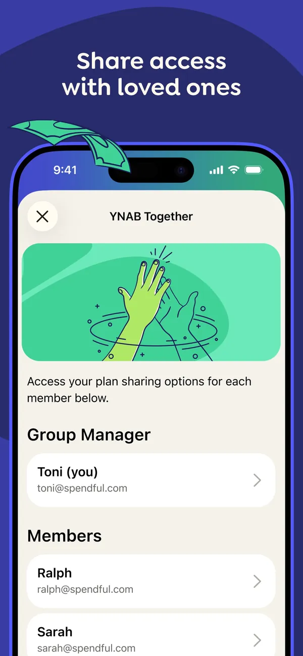 YNAB App Store image of the YNAB Together screen